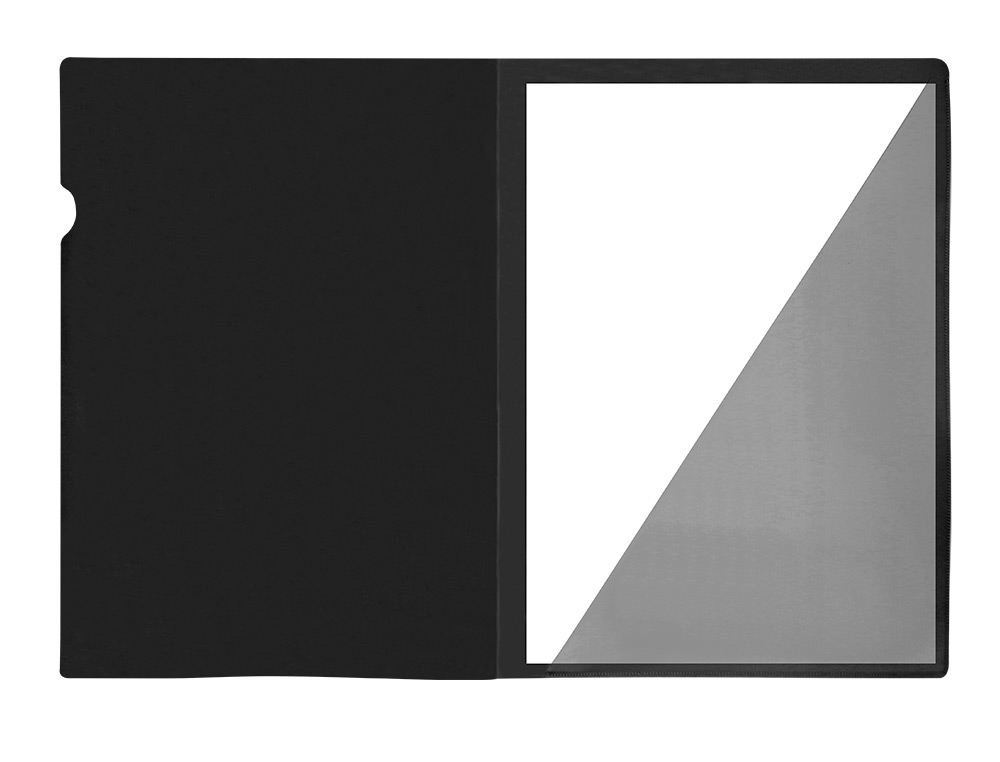 CARPETA LIDERPAPEL DOSSIER A4 UÑERO NEGRO OPACO