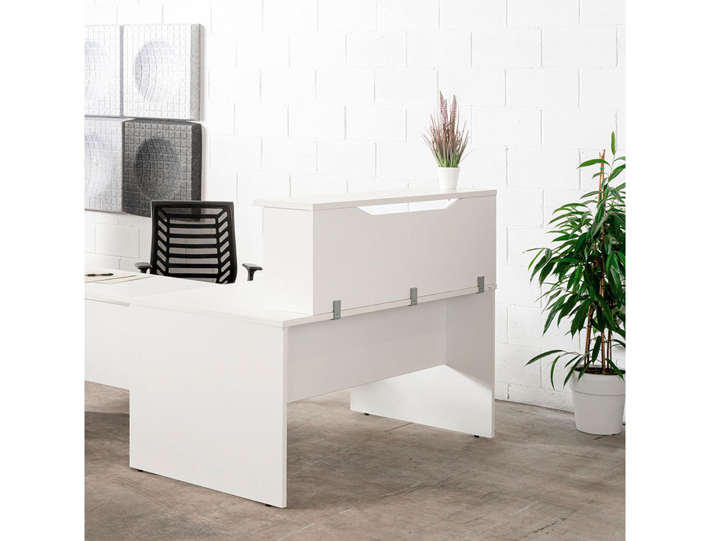 MOSTRADOR DE ALTILLO ROCADA VALIDO PARA MESAS WORK METAL EXECUTIVE 100X30X40 CM ACABADO AA01 HAYA/HAYA