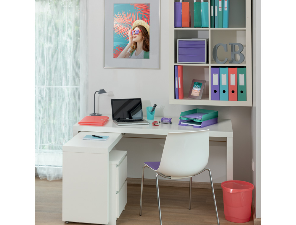 GRAPADORA RAPID MINI BABY RAY COLOUR ICE F4 CAPACIDAD 10 HOJAS USA GRAPAS 24/6 Y 26/6 COLOR VERDE EN BLISTER