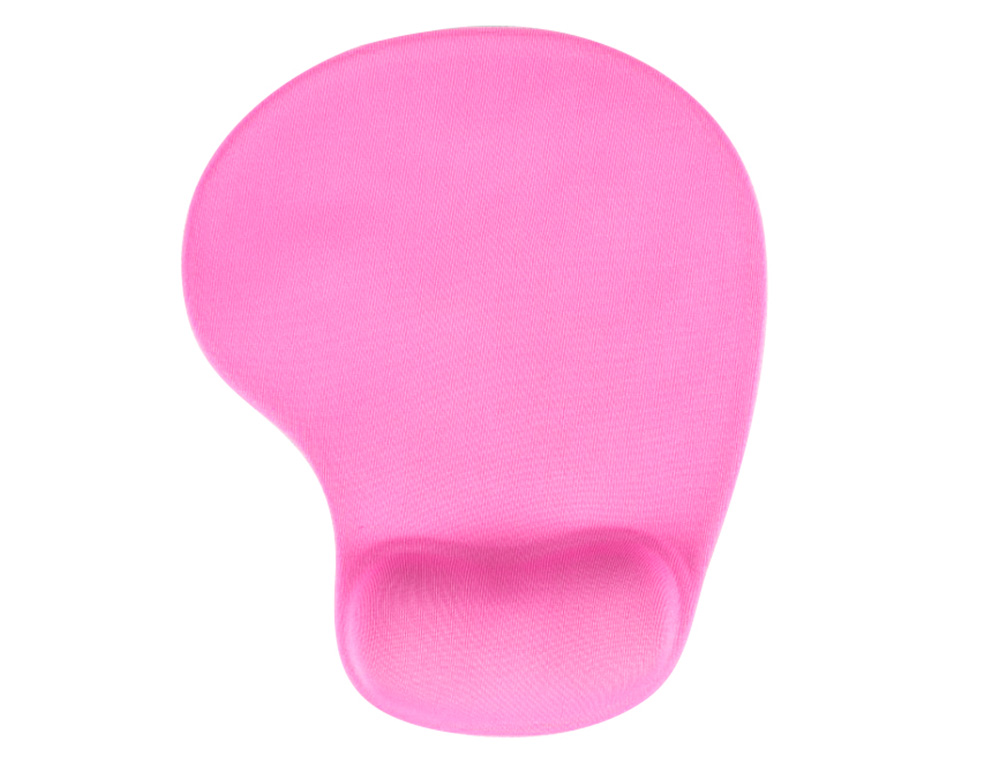 ALFOMBRILLA PARA RATON Q-CONNECT REPOSAMUECAS DE GEL COLOR ROSA 190X230X20 MM