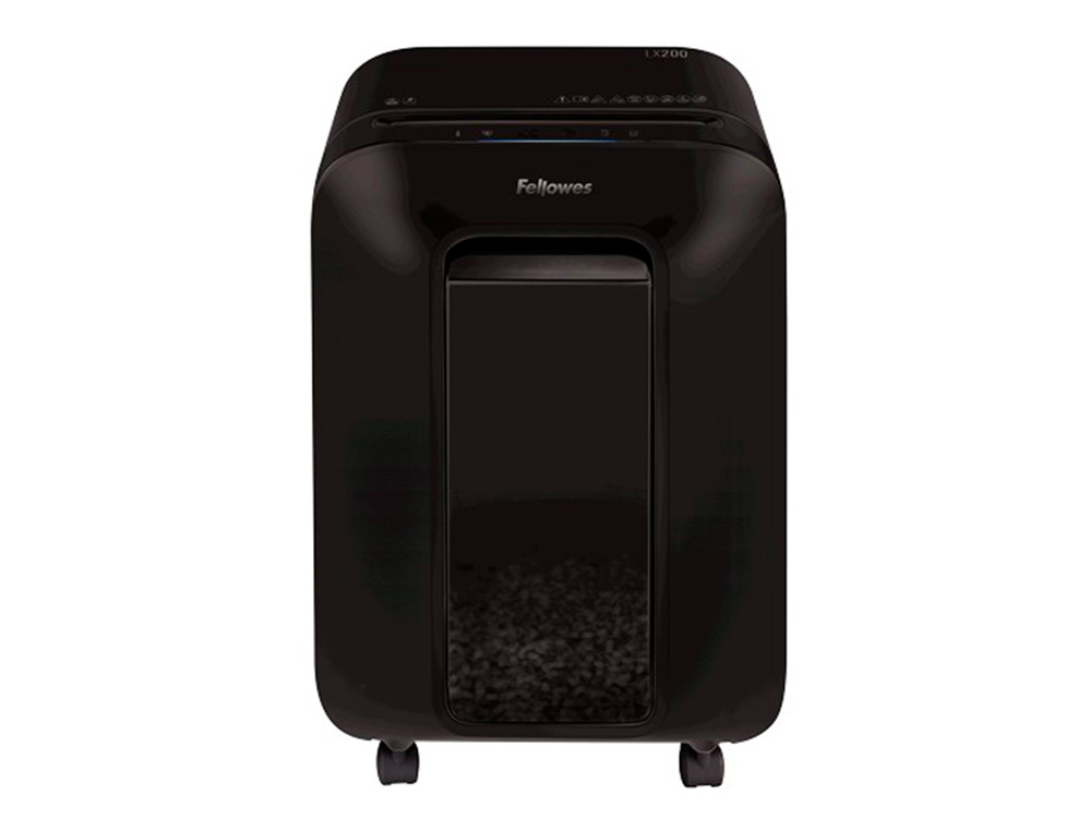 DESTRUCTORA DE DOCUMENTOS FELLOWES LX-200 CAPACIDAD DE CORTE 12 H SEGURIDAD P4 DESTRUYE GRAPAS CLIPS Y