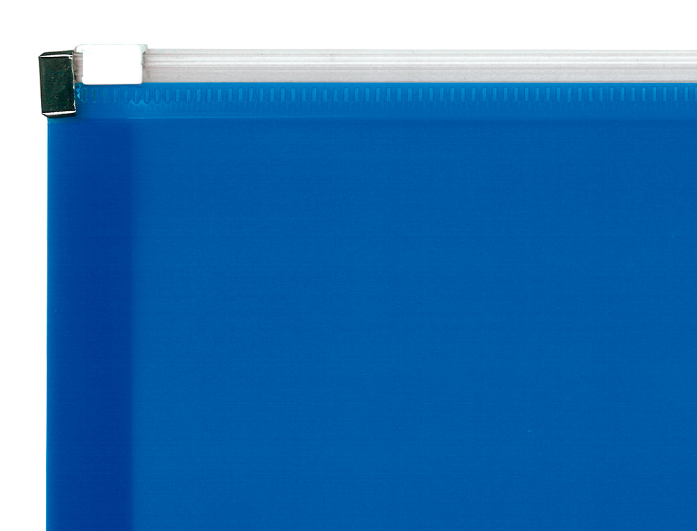 CARPETA DOSSIER LIDERPAPEL A4 CIERRE DE CREMALLERA AZUL TRANSLUCIDO