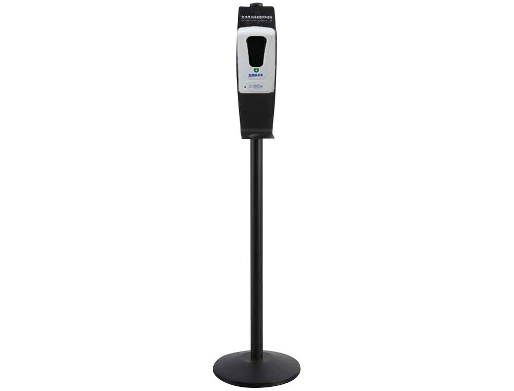 DISPENSADOR PARA GEL Y JABON Q-CONNECT AUTOMATICO SENSOR Y SOPORTE METALICO 152 CM ALTO 13X11,5X27 CM 1000 ML BLANCO