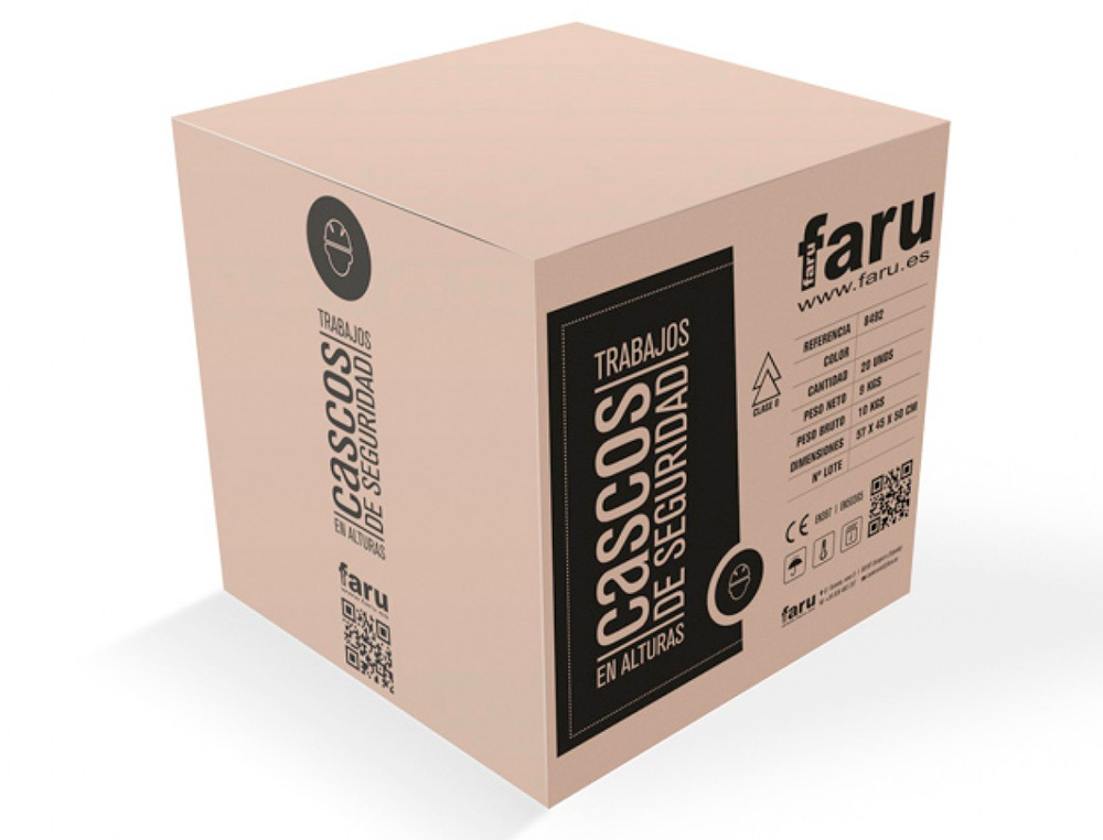CASCO FARU ABS PARA TRABAJOS EN ALTURAS 6 PUNTOS DE ANCLAJE COLOR BLANCO