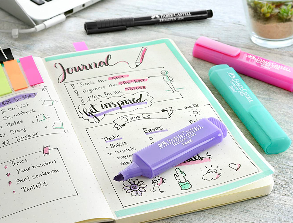 ROTULADOR FABER CASTELL FLUORESCENTE TEXTLINER 46 PASTEL EXPOSITOR 60 UNIDADES COLORES SURTIDOS