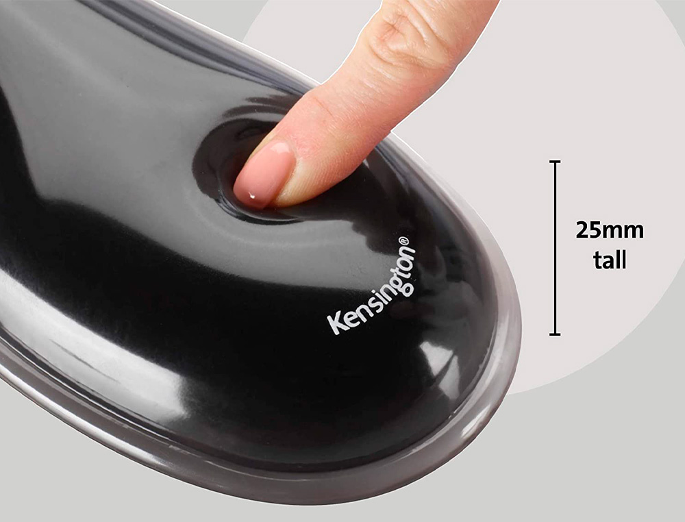 REPOSAMUECAS KENSINGTON DUO GEL TECLADO COLOR NEGRO/AZUL 240X182X25 MM