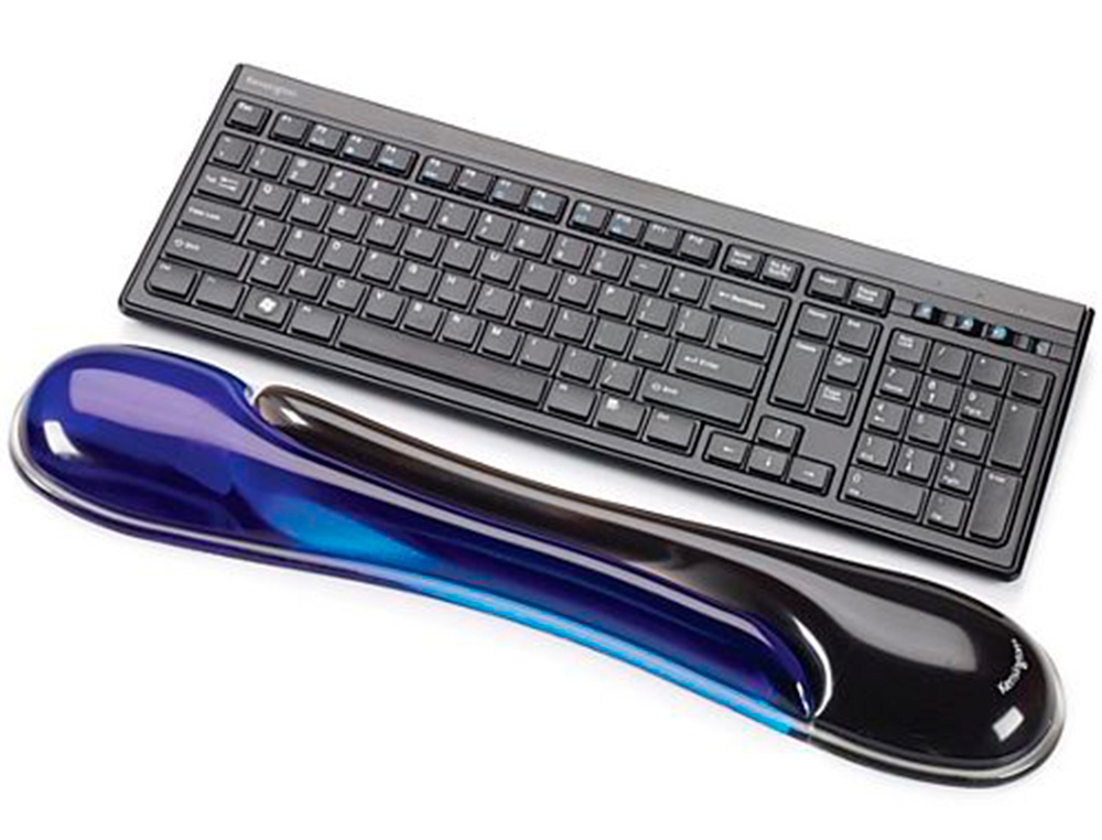 REPOSAMUECAS KENSINGTON DUO GEL TECLADO COLOR NEGRO/AZUL 240X182X25 MM