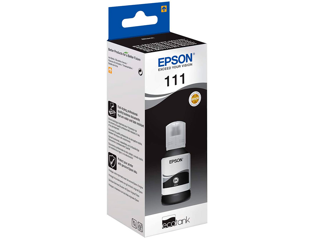 INK-JET EPSON ECOTANK C13T03M140 BK 5K 12 0ML ET-M1100 / M1140 / M1170 / M1180 / M2120M NEGRO 6000