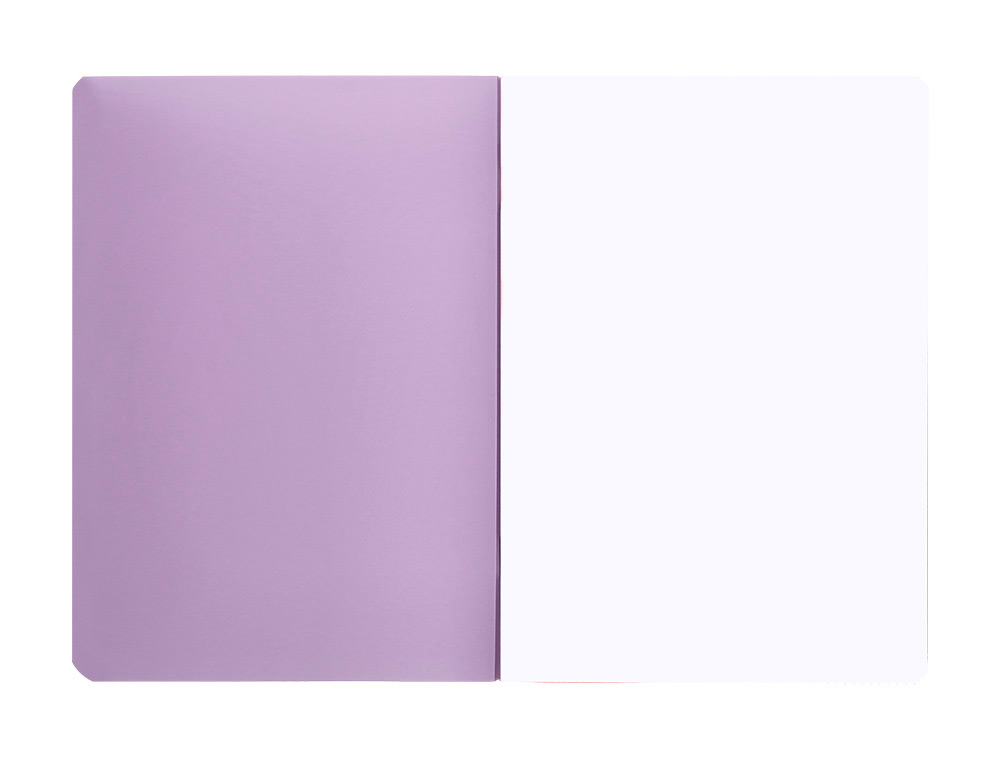 LIBRETA LIDERPAPEL 360 TAPA DE PLASTICO A4 48 HOJAS 90GR LISO SIN MARGEN COLORES PASTEL SURTIDOS