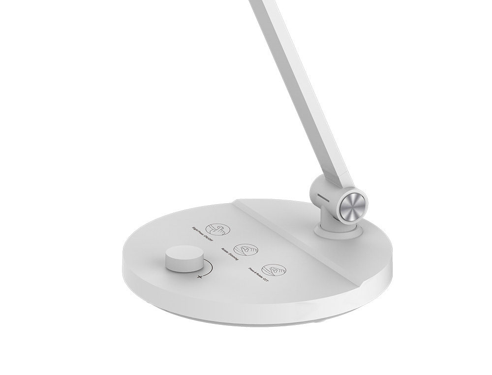 LAMPARA DE OFICINA Q-CONNECT SOBREMESA PROFESIONAL ABS 80 LEDS 7 W CON INTERRUPTOR COLOR BLANCO