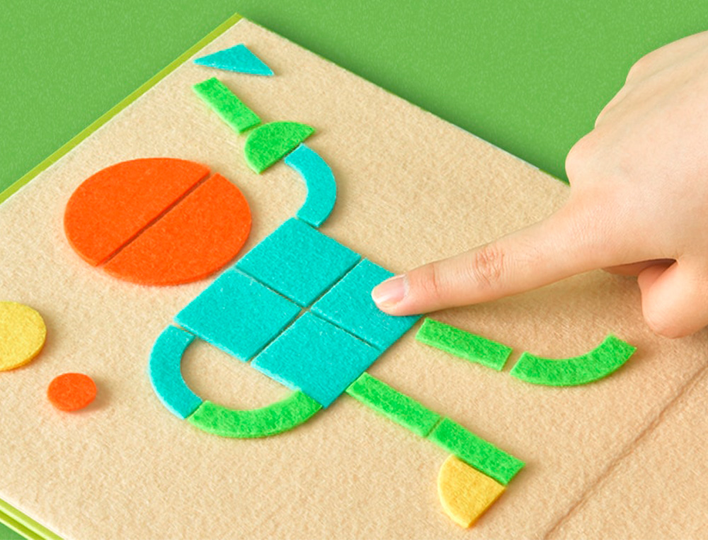 PUZLE MIDEER FIGURAS GEOMETRICAS FIELTRO 157 PIEZAS