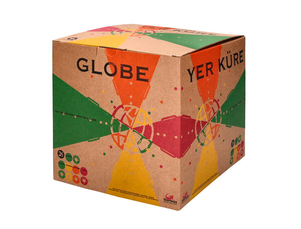 GLOBO TERRAQUEO LIDERPAPEL CON LUZ FISICO Y POLITICO ESTILO ANTIGUO DIAMETRO 26 CM