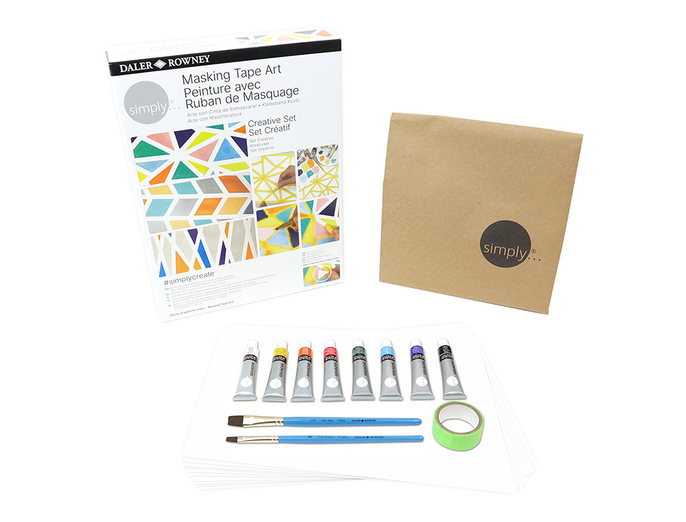 SET DE PINTURA DALER ROWNEY SIMPLY CREATIVO MASKING