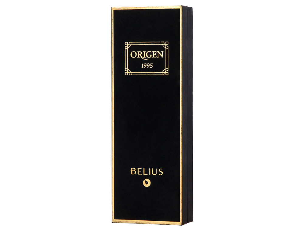 ROLLER BELIUS ORIGEN 1995 ALUMINIO TEXTURA CEPILLADA COLOR NEGRO TINTA NEGRA CAJA DE DISEO