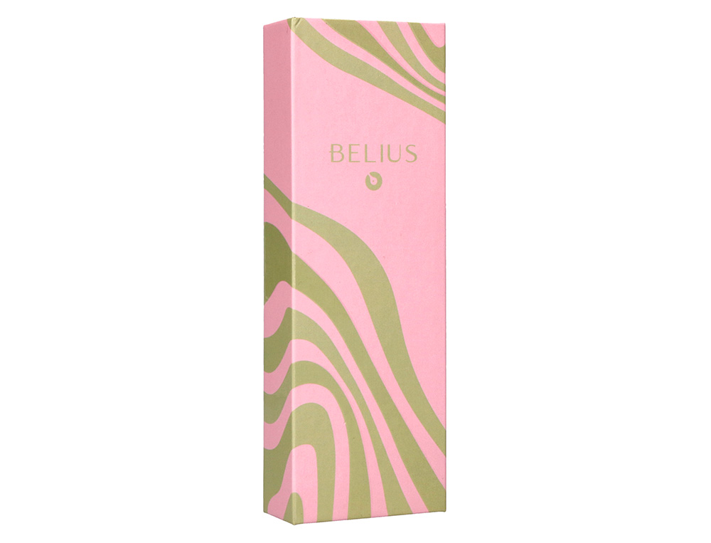 BOLIGRAFO BELIUS INK DREAMS ALUMINIO COLOR ROSA Y VERDE MATCHA PLATEADO FRASE INTERIOR TINTA AZUL CAJA DE DISEO