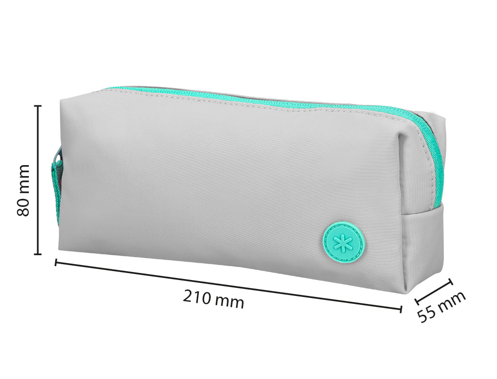 ESTUCHE PORTATODO ANTARTIK BASIC PACK 1 COMPARTIMENTO GRIS COMPAERO MOCHILA 80X55X210 MM