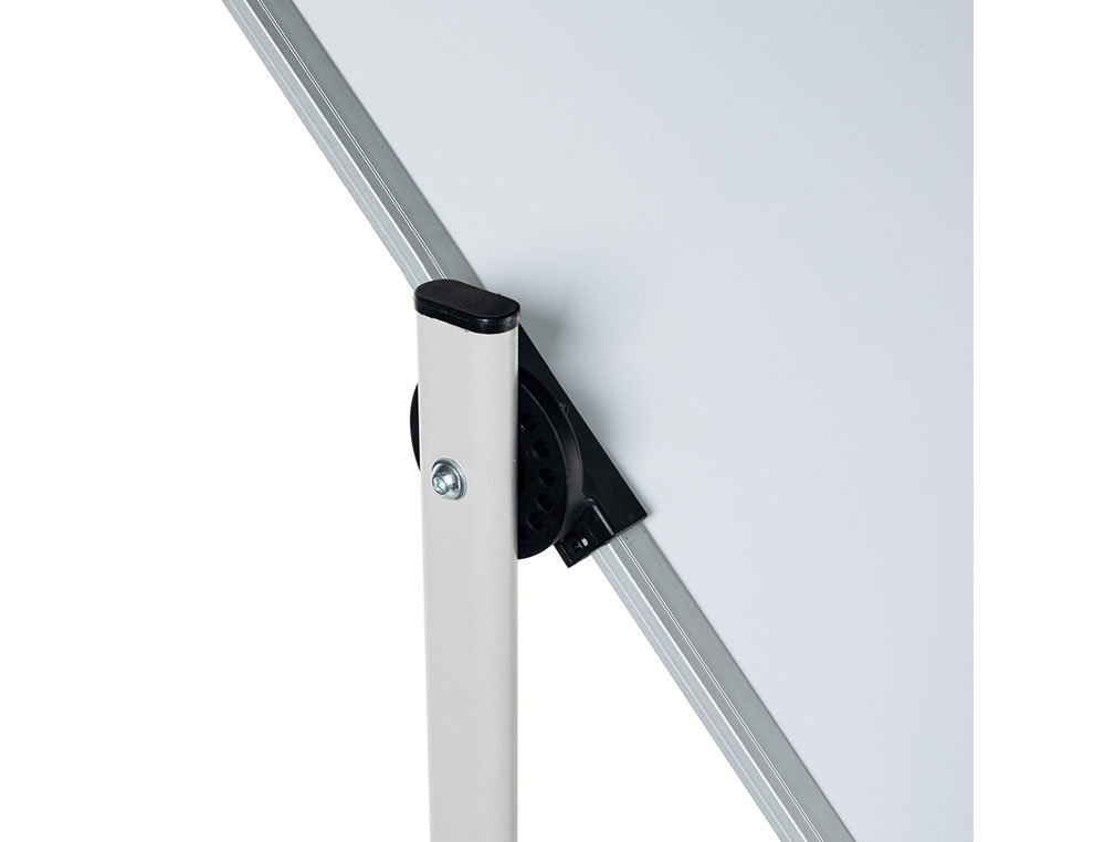PIZARRA BLANCA ROCADA ACERO VITRIFICADO MAGNETICO MARCO ALUMINIO DOBLE CARA VOLTEABLE 120X180 CM