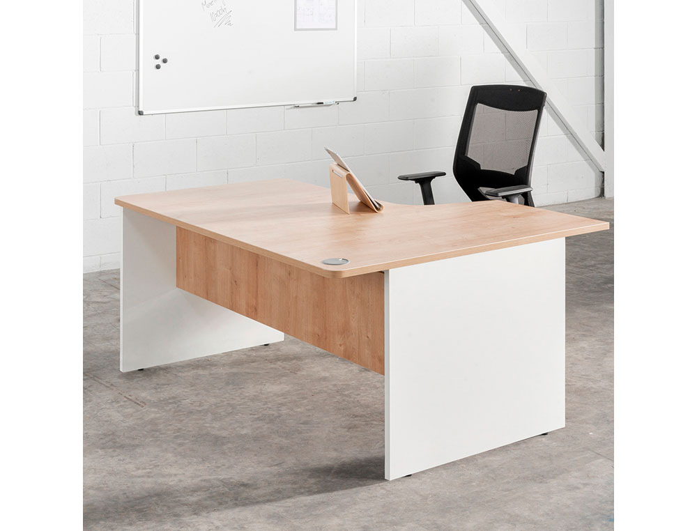 ALA PARA MESA ROCADA SERIE WORK 60X100 CM DERECHA O IZQUIERDA ACABADO AB02 GRIS/GRIS