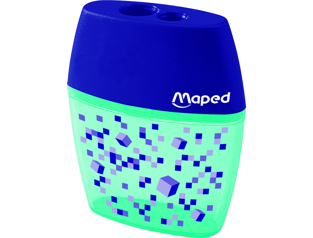 SACAPUNTAS MAPED PLASTICO SHAKER PIXEL PARTY 2 USOS