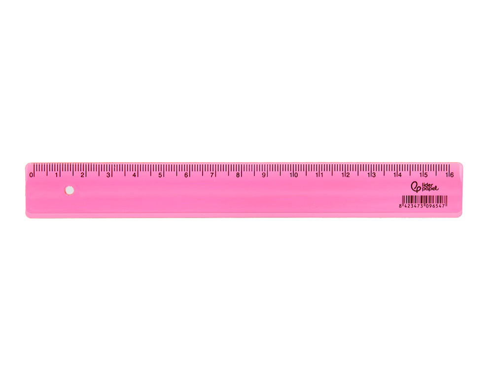 REGLA LIDERPAPEL PLASTICO 16 CM CUBILETE CON 100 UNIDADES COLORES SURTIDOS