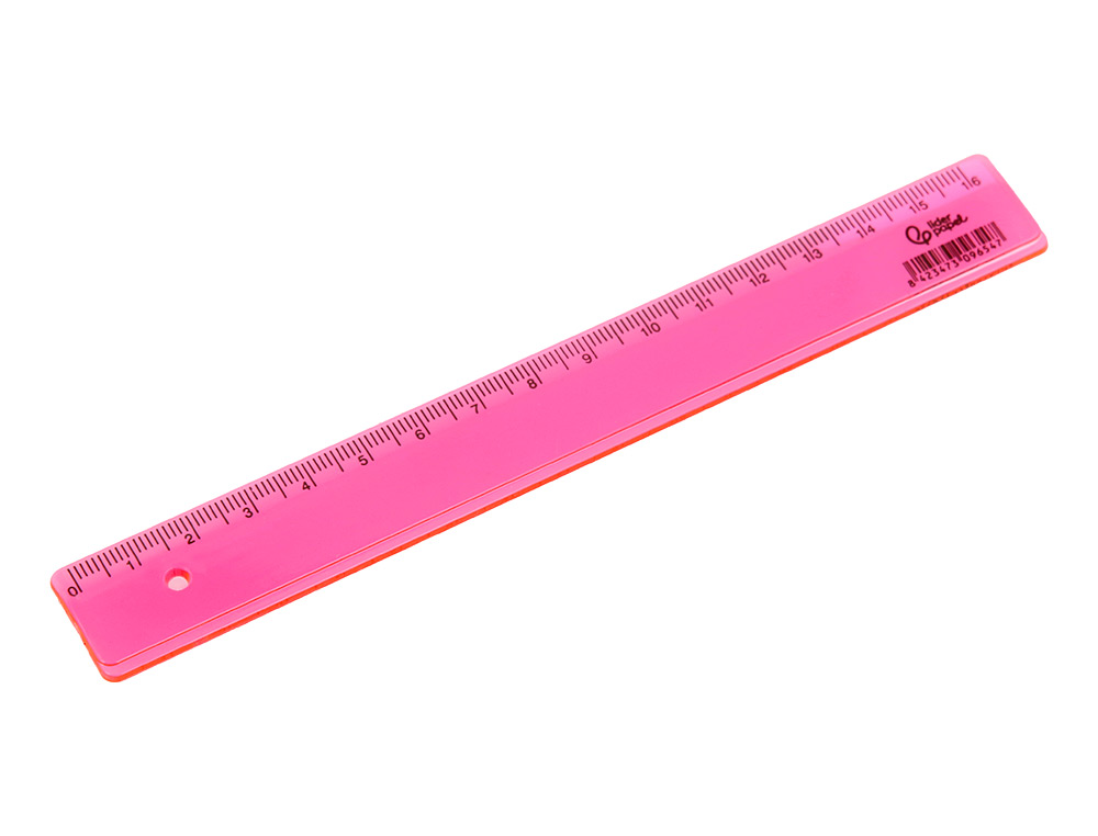 REGLA LIDERPAPEL PLASTICO 16 CM CUBILETE CON 100 UNIDADES COLORES SURTIDOS