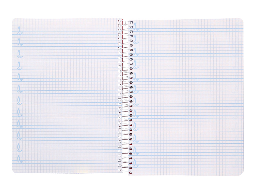 CUADERNO ESPIRAL LIDERPAPEL A5 PAUTAGUIA TAPA BLANDA 40H 75 GR CUADRO PAUTADO 5MM COLOR AZUL