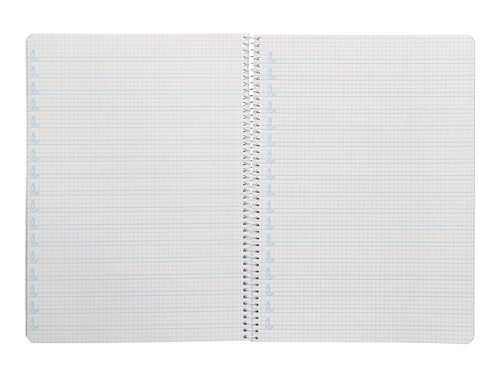CUADERNO ESPIRAL LIDERPAPEL A4 PAUTAGUIA TAPA DURA 80H 90GR CUADRO PAUTADO 4MM COLOR AMARILLO