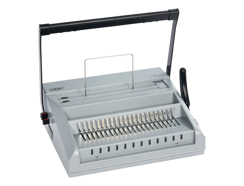 ENCUADERNADORA PARA ESPIRAL GBC MULTIBIND MB20 PERFORA 20 HOJAS TAMAO A4 ENCUADERNA 500 HOJAS