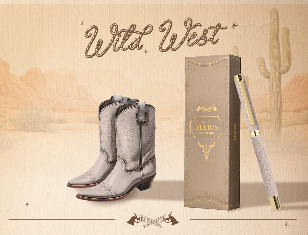 ROLLER BELIUS WILD WEST ALUMINIO COLOR BEIGE TINTA COLOR NEGRO CAJA DE DISEO