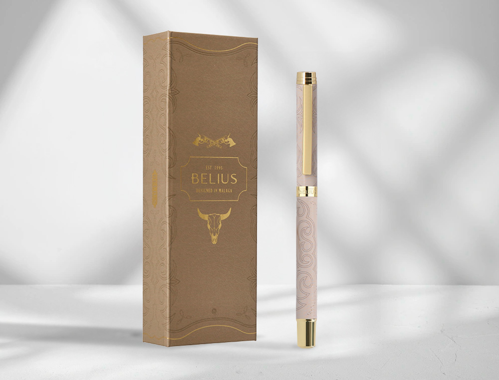ROLLER BELIUS WILD WEST ALUMINIO COLOR BEIGE TINTA COLOR NEGRO CAJA DE DISEO