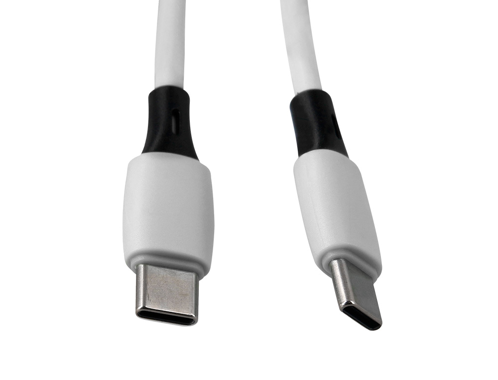 CABLE USB-C A USB-C Q-CONNECT PVC LONGITUD 2M BLANCO