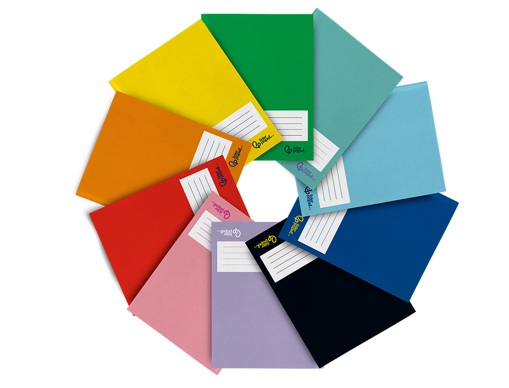 LIBRETA LIDERPAPEL SMART A5 PLUS 32 HOJAS 75GR CUADRO 8MM CON MARGEN COLORES SURTIDO