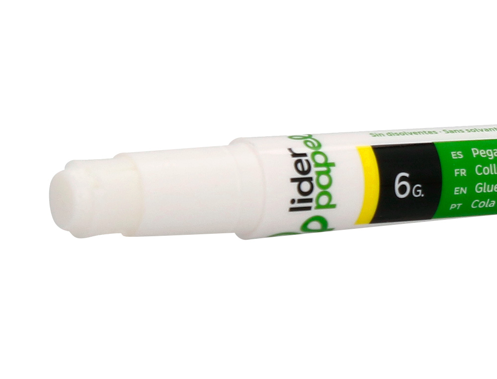 PEGAMENTO LIDERPAPEL EN BARRA 6 GR BOLIGRAFO CON CLIP