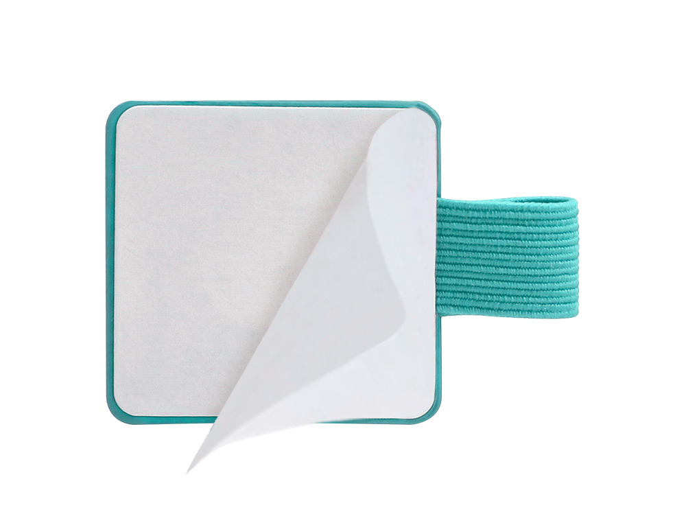 PORTABOLIGRAFO AUTOADHESIVO ANTARTIK PARA CUADERNO NOTE CON ELASTICO HASTA 15 MM GROSOR 80 MM TURQUESA 40X40