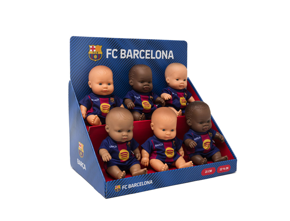 MUÑECO MINILAND FC. BARCELONA EXPOSITOR DE 12 UNIDADES SURTIDAS
