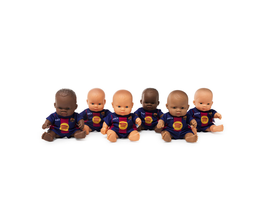 MUÑECO MINILAND FC. BARCELONA EXPOSITOR DE 12 UNIDADES SURTIDAS