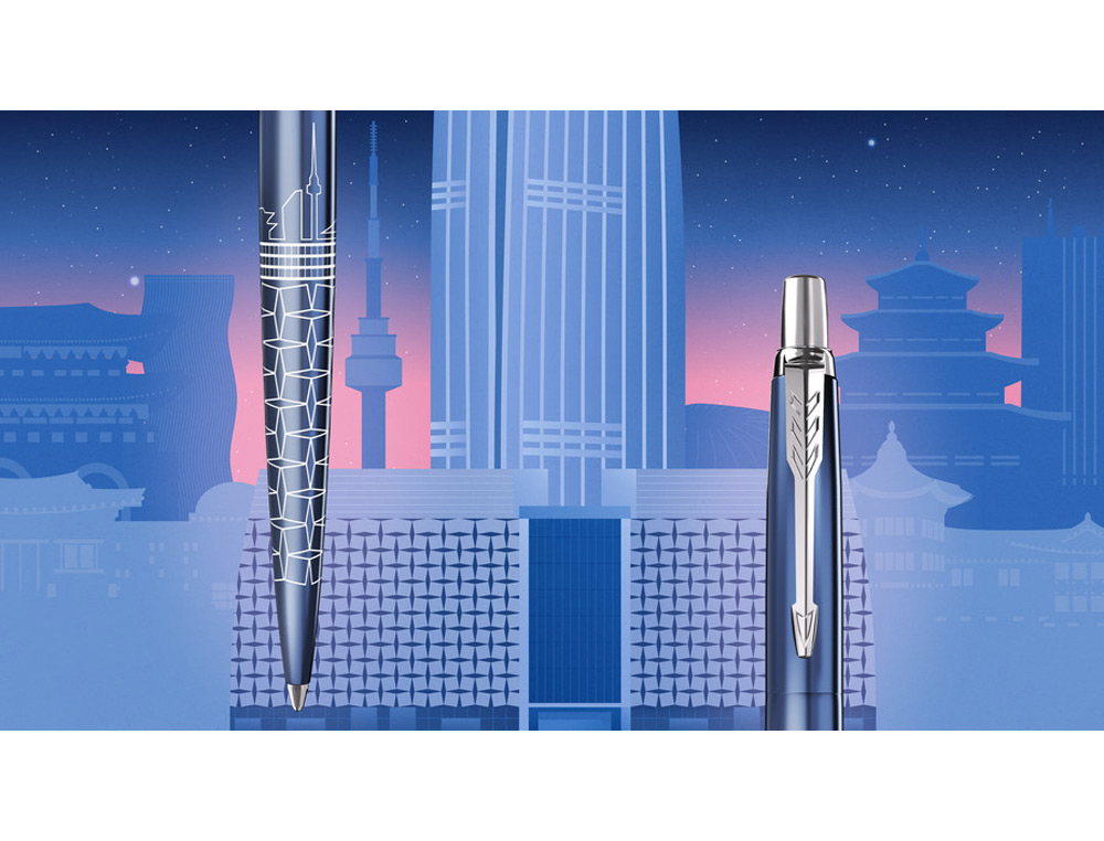 BOLIGRAFO PARKER JOTTER EDICION ESPECIAL GLOBAL ICONOS SEUL AZUL