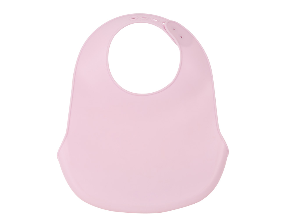 BABERO SILICONA SAFTA OSITO ROSA 210X20X260 MM