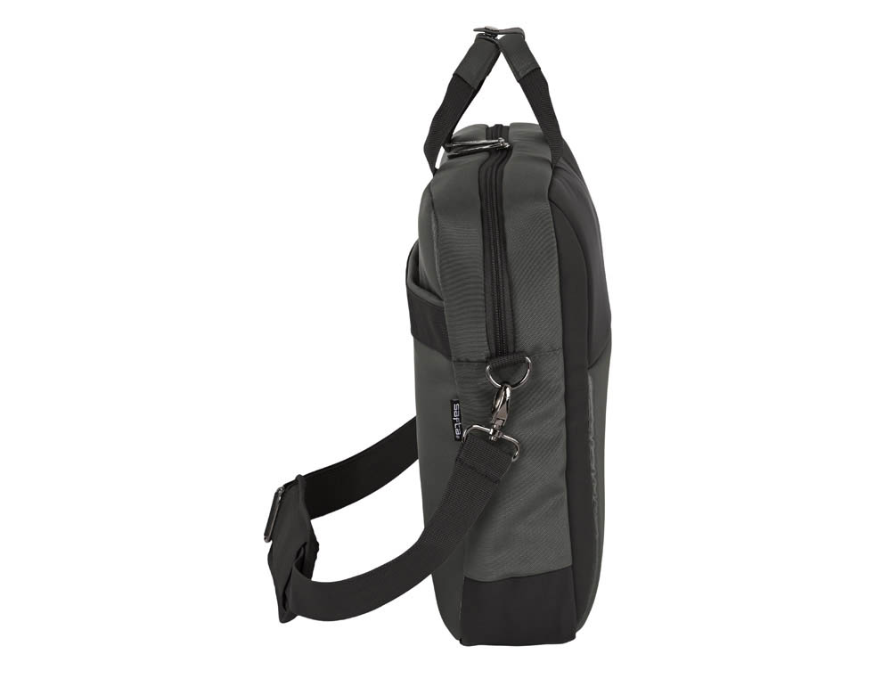 CARTERA ESCOLAR SAFTA BUSINESS (BLACK-BLUE-GREY) MALETIN ORDENADOR 15,6