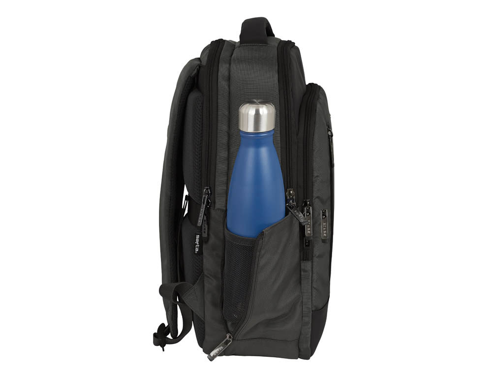 CARTERA ESCOLAR SAFTA BUSINESS (BLACK-BLUE-GREY) MOCHILA ORDENADOR 15,6