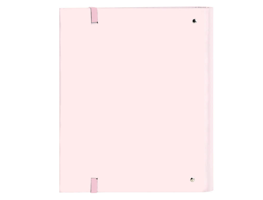 CARPETA 4 ANILLAS 35 MM SAFTA DIN A4 GOMAS Y 5 SEPARADORES TAPA FORRADA RECAMBIO 100 H 60 GR CUADRO 5 MM STATIONERY