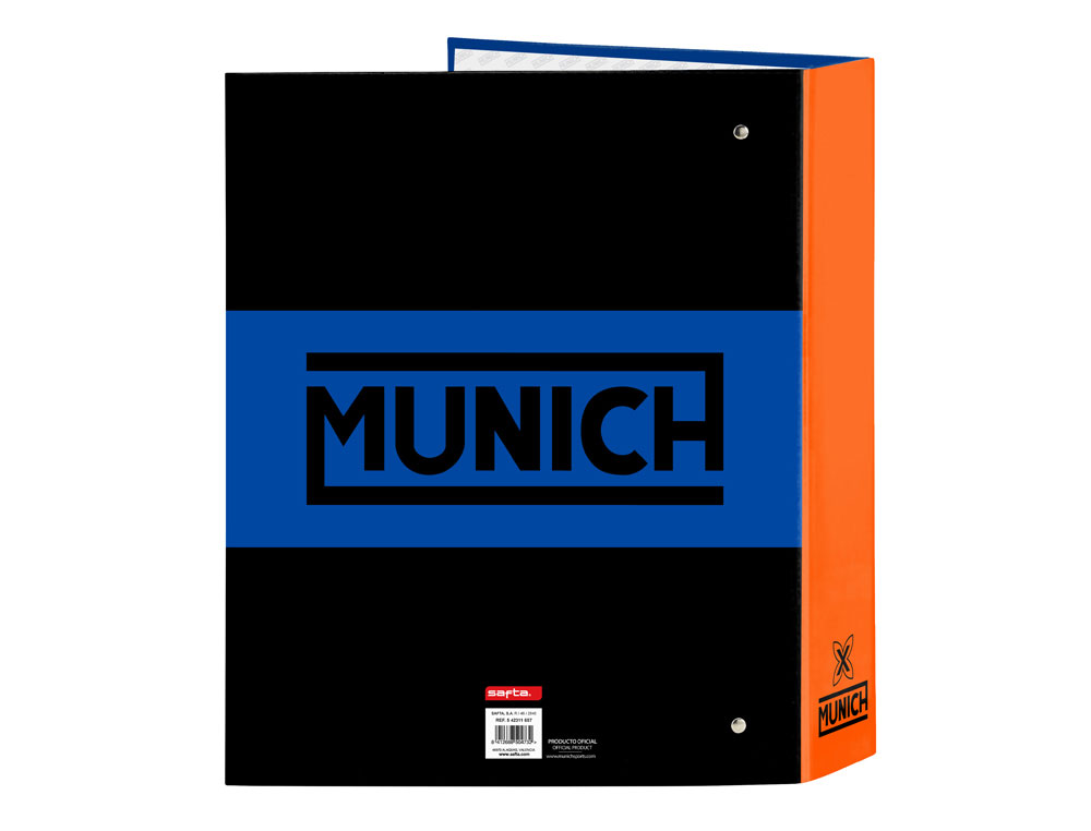 CARPETA 4 ANILLAS LOMO ANCHO SAFTA FOLIO MUNICH SUBMARINE