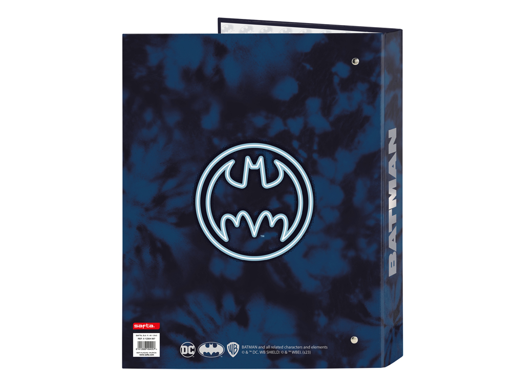 CARPETA SAFTA CARTON FOLIO 4 ANILLAS MIXTAS BATMAN LEGENDARY 40X265X330 MM