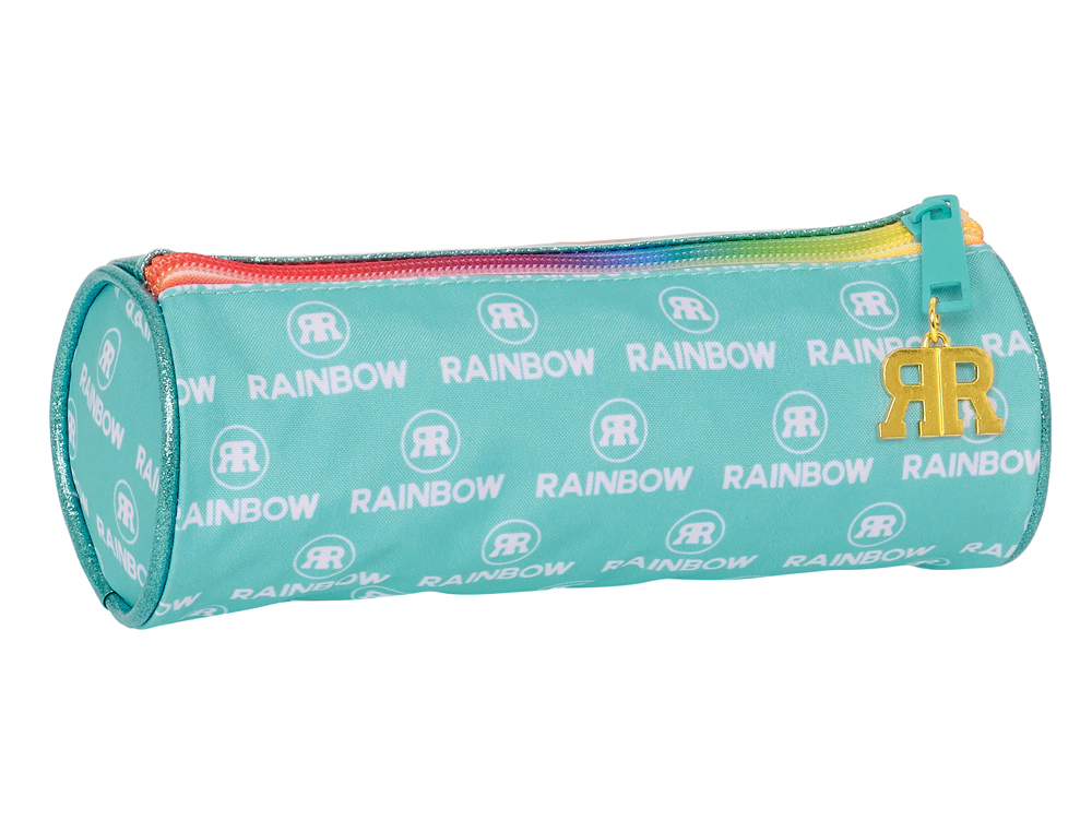 BOLSO ESCOLAR PORTATODO SAFTA REDONDO RAINBOW HIGH PARADISE 70X200X70 MM