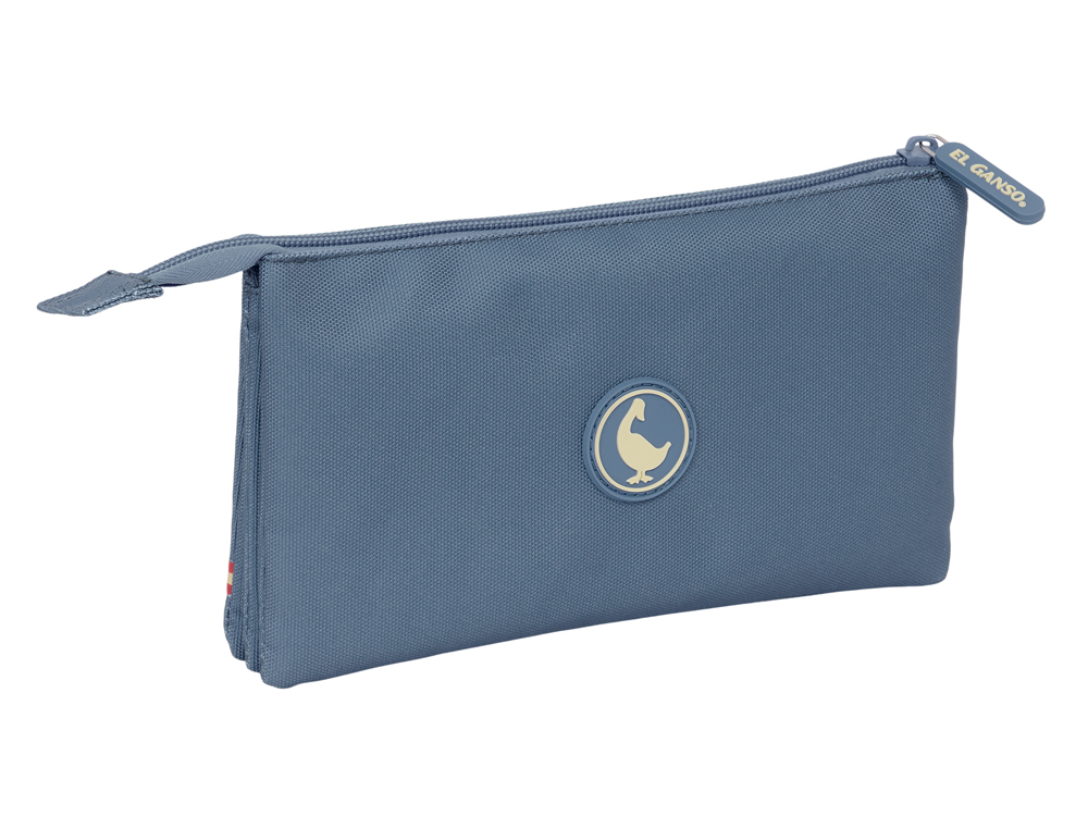 BOLSO ESCOLAR PORTATODO SAFTA TRIPLE EL GANSO BASICS 30X220X120 MM