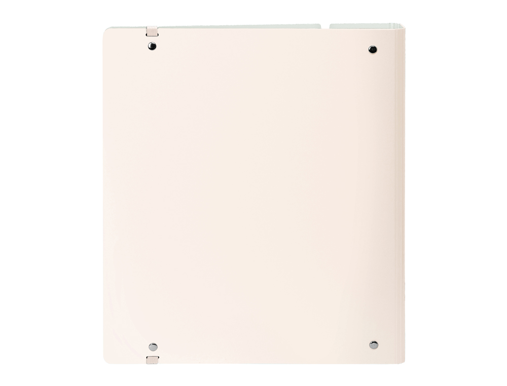 CARPETA CON RECAMBIO SAFTA DIN A4 CUADRO 5 MM POLIPROPILENO FOAM 4 ANILLAS 35MM ROSA CLARO