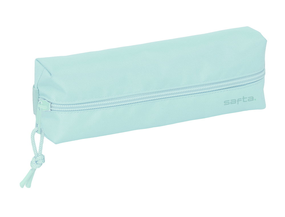 BOLSO ESCOLAR PORTATODO SAFTA RECTANGULAR CON GOMA ELASTICA 22 CM AZUL CLARO