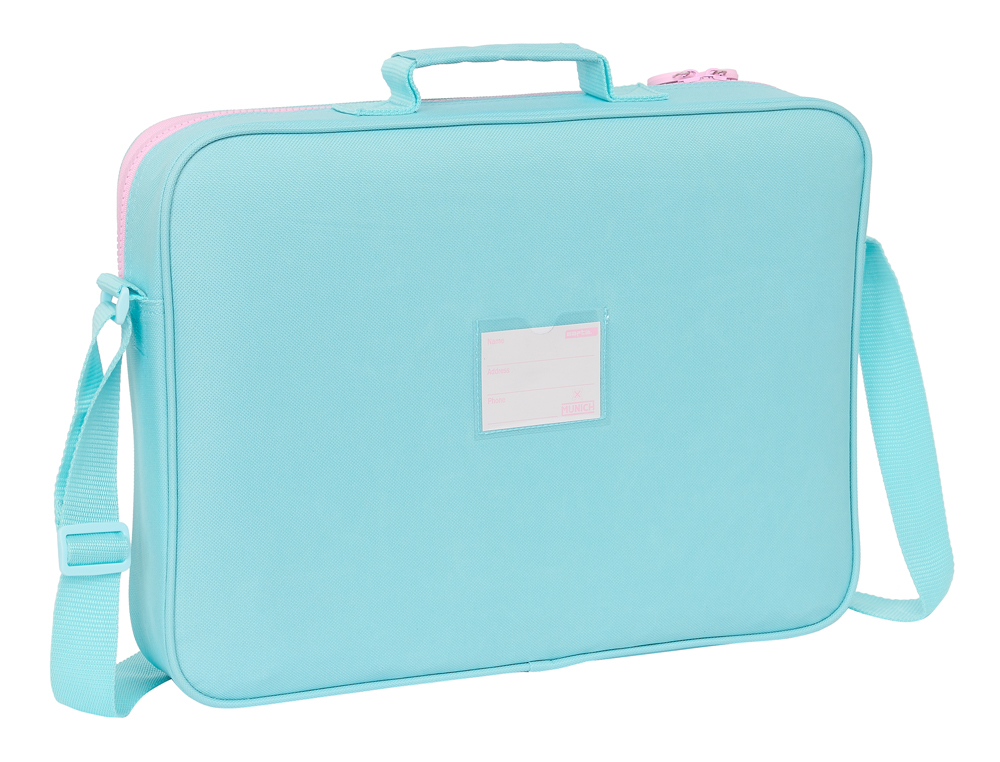 CARTERA EXTRAESCOLAR SAFTA RESISTENTE MUNICH HEAVEN 280X380X60 MM