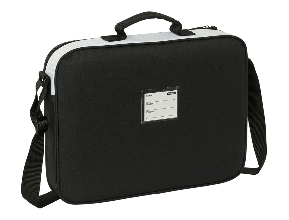CARTERA EXTRAESCOLAR SAFTA RESISTENTE REAL MADRID 1 EQUIPACION 24/25 280X380X60 MM