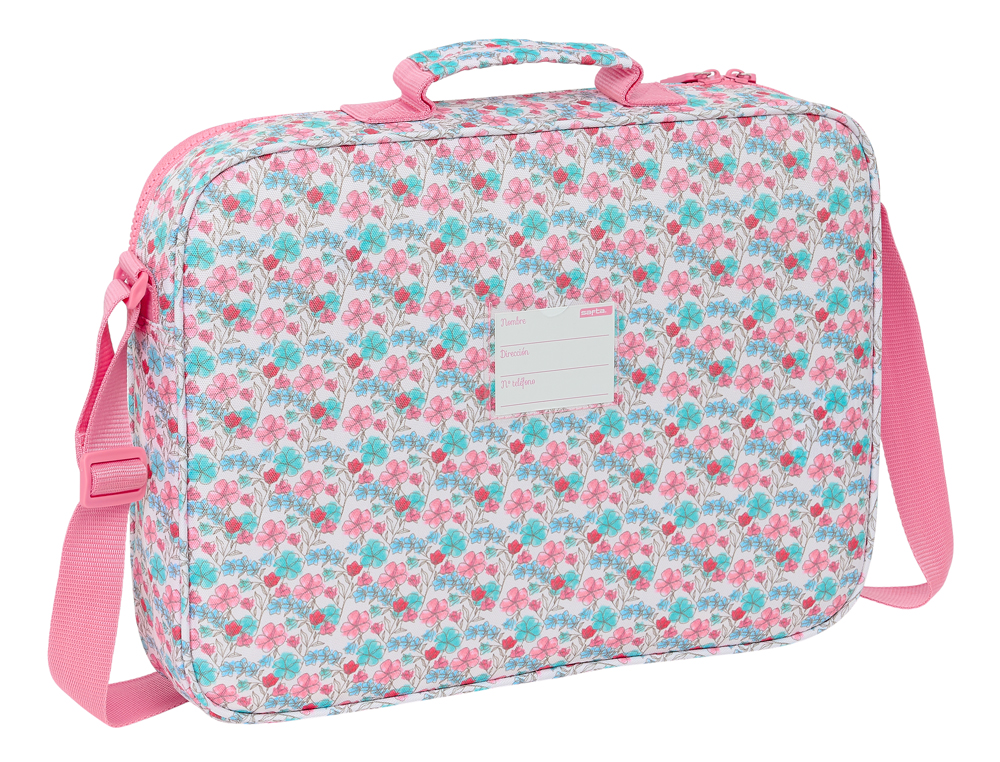 CARTERA EXTRAESCOLAR SAFTA RESISTENTE RECICLADA MOOS FLORESISTENTE 280X380X60 MM